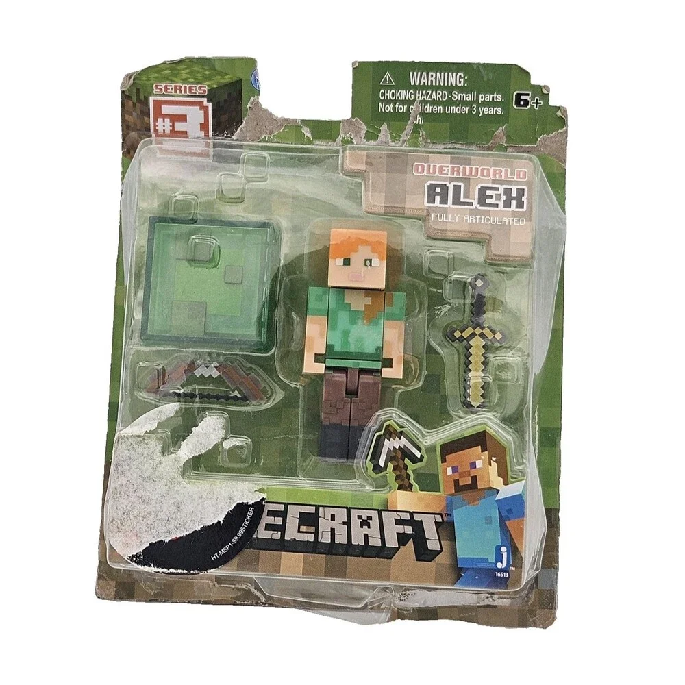 Minecraft Alex Jade Dungeons Mattel Figure Lot Nether Mini Figures New